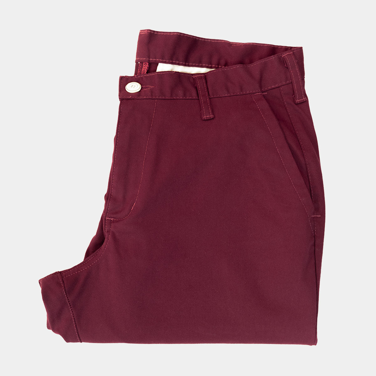 Detail of brushed stretch twill fabric in wine