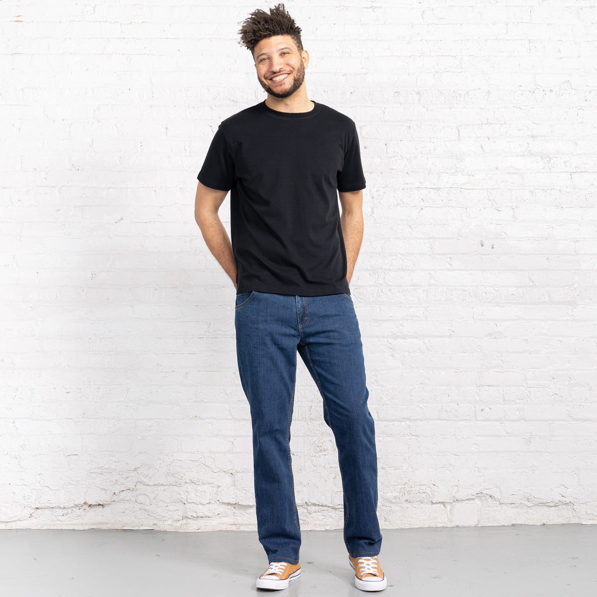 Relaxed Fit Medium Stretch Denim