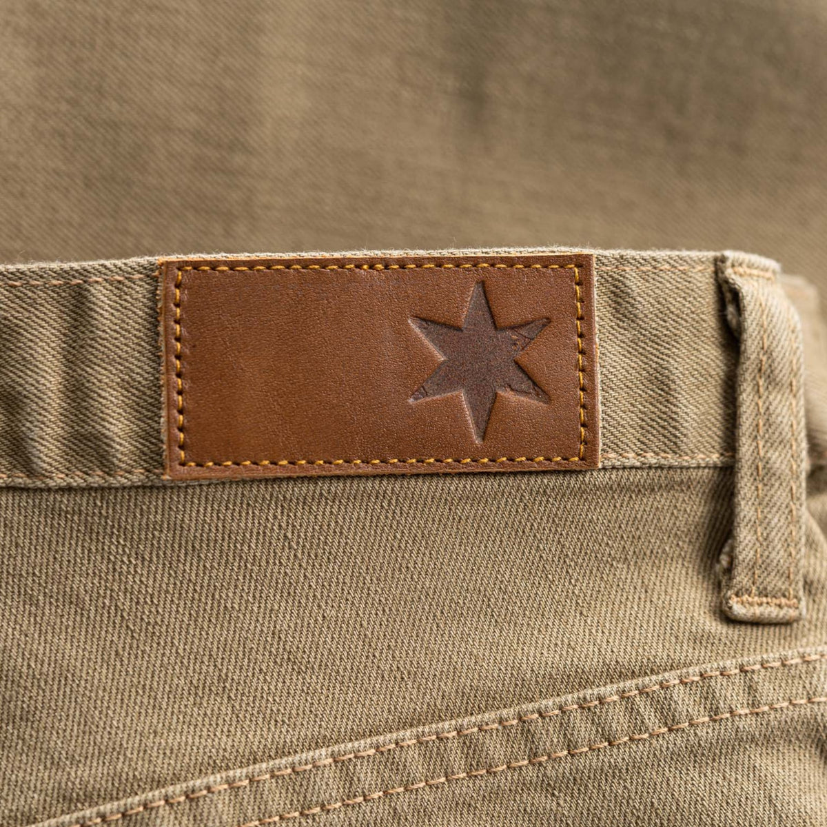 Tailored Fit Khaki Stretch Denim Jeans Men's Jeans