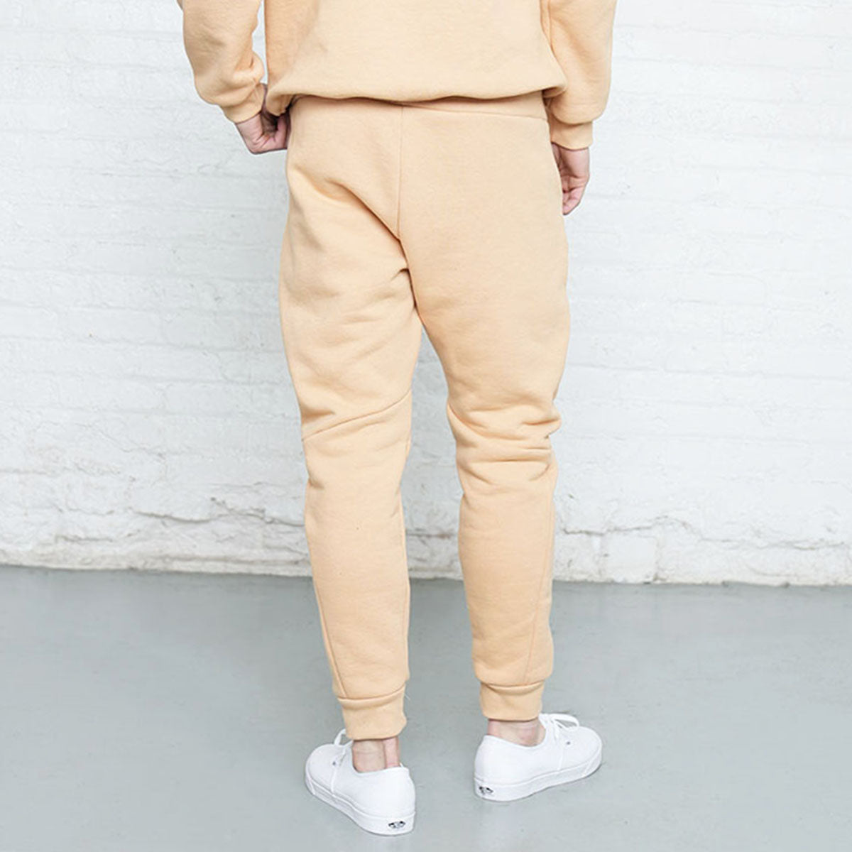 Side view of dune athletic fit sweatpants