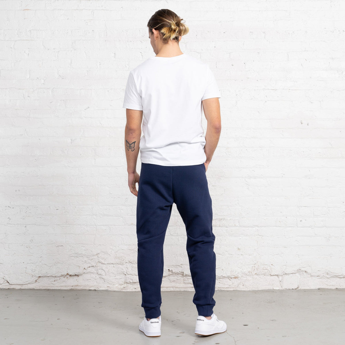 Navy 3 Thread Fleece Men's Sweatpants New