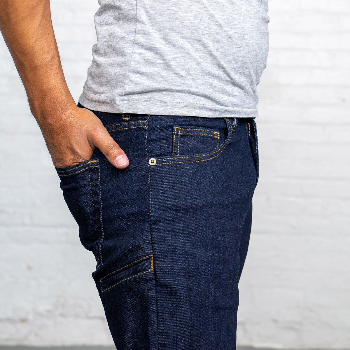Tailored Fit Dark Stretch Denim