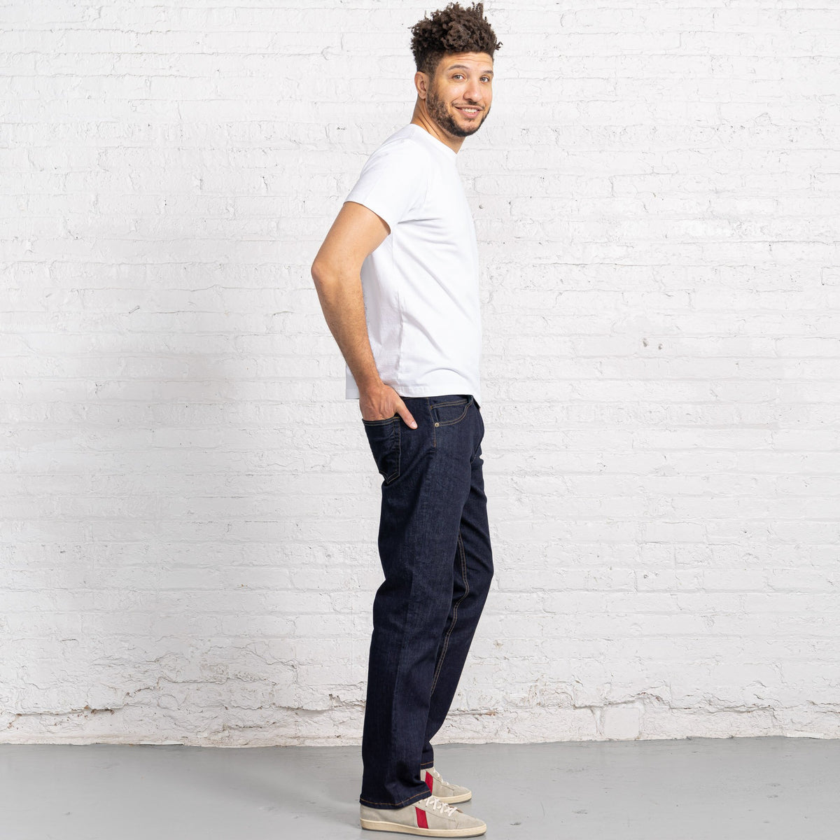 Relaxed Fit Dark Dark 10oz Stretch Denim