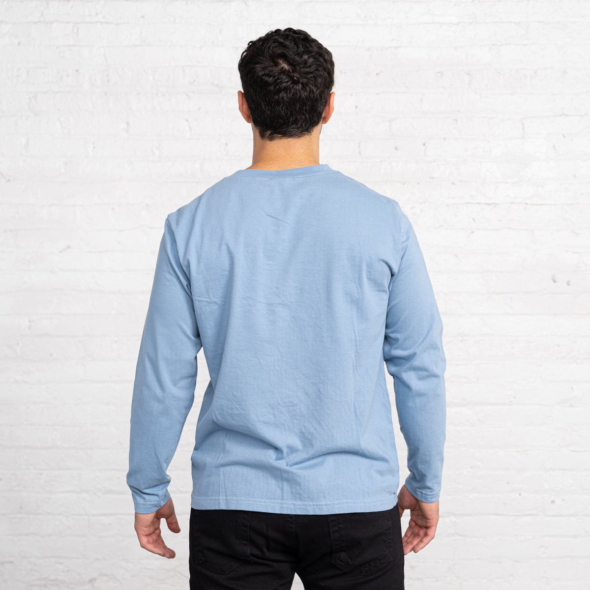 Regular Color:Light Blue Combed Cotton Henleys Mens’s Henleys